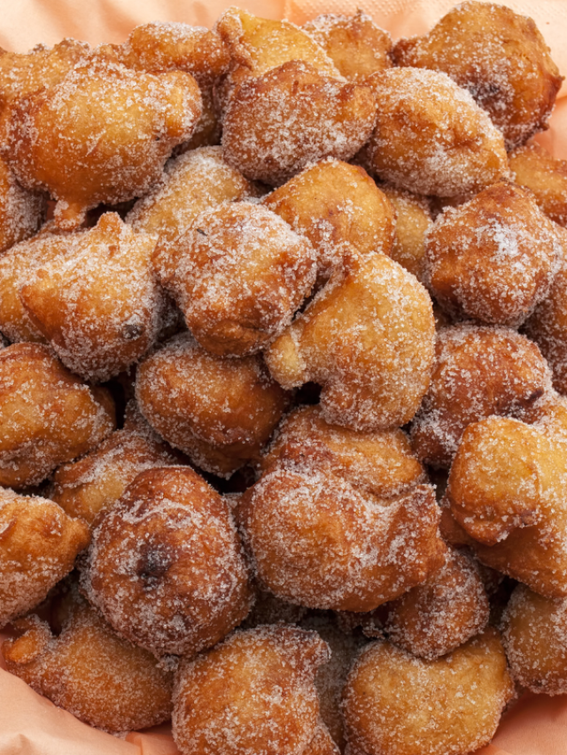 Receita de Bolinho de Chuva de Laranja. Receita caseira da vovó.