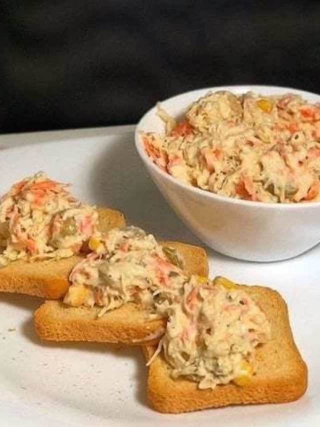 Receita de Patê de Frango, delicioso e fácil para passar no pãozinho durante o café da manhã